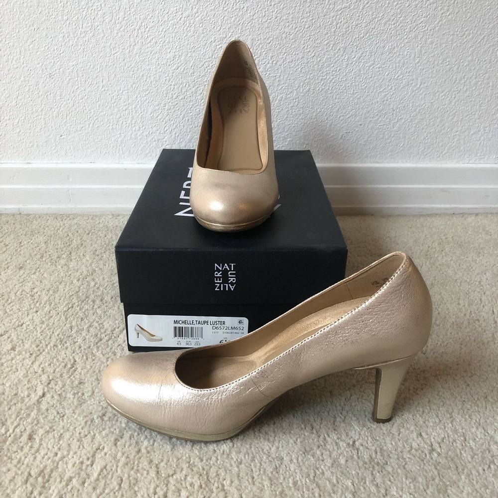 Naturalizer 6.5 Metallic Heels